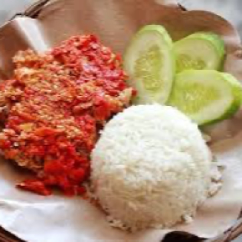 Ayam Geprek Sambal Merah