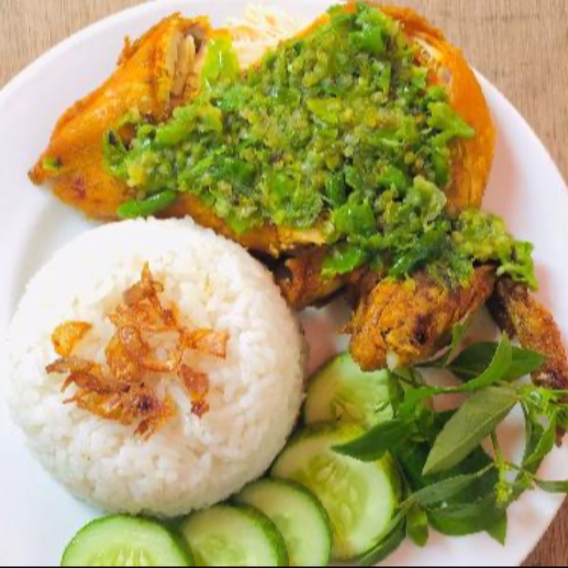 Nasi Ayam Geprek Sambal Ijo